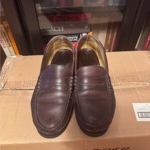 Mephisto Dark Brown Leather Loafers